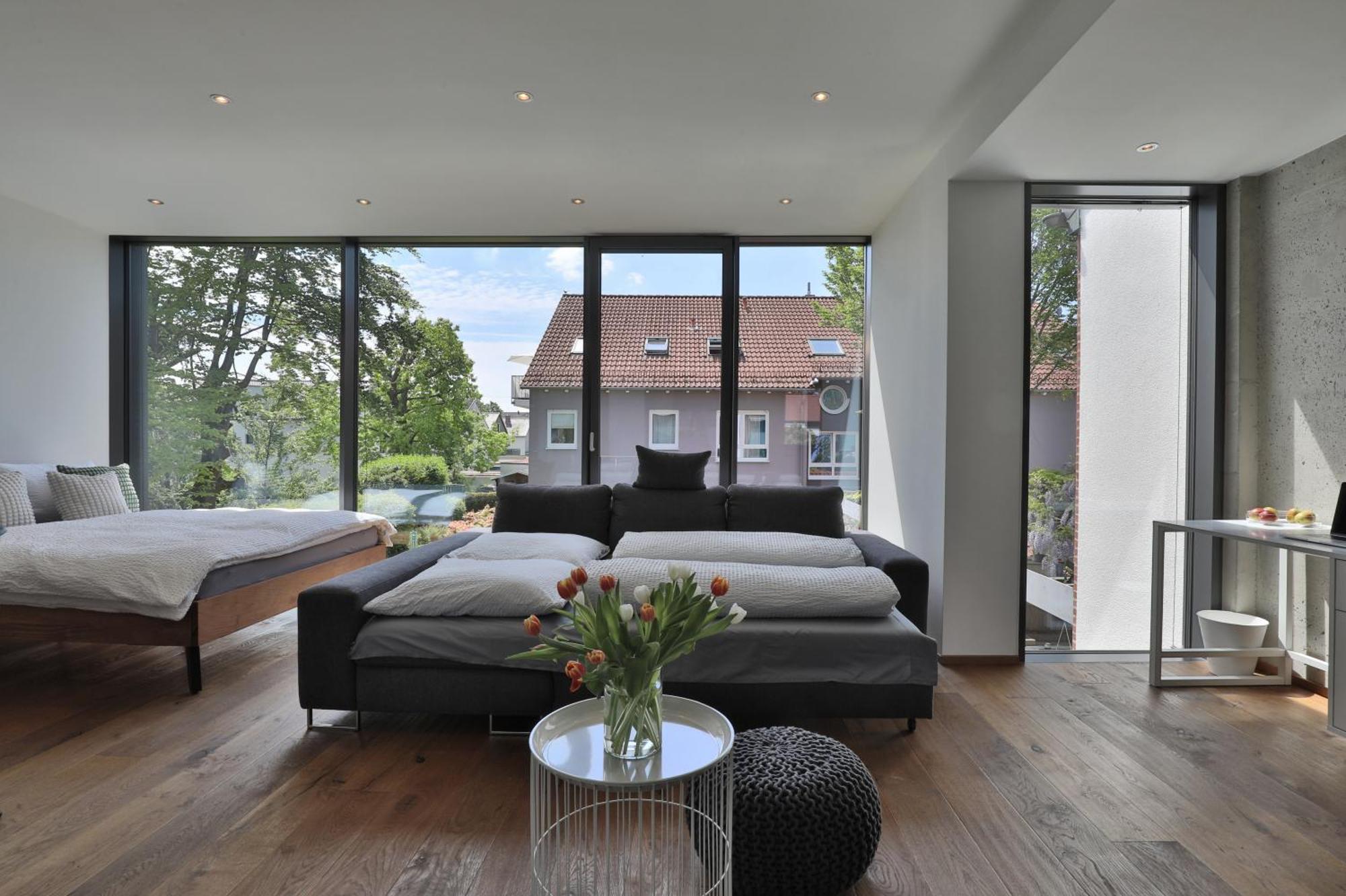 Moderne Studio-Wohnung Gersthofen Exterior foto
